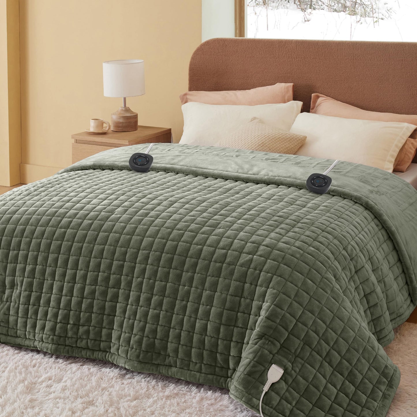 Bedsure Heated Blanket Throw Blanket