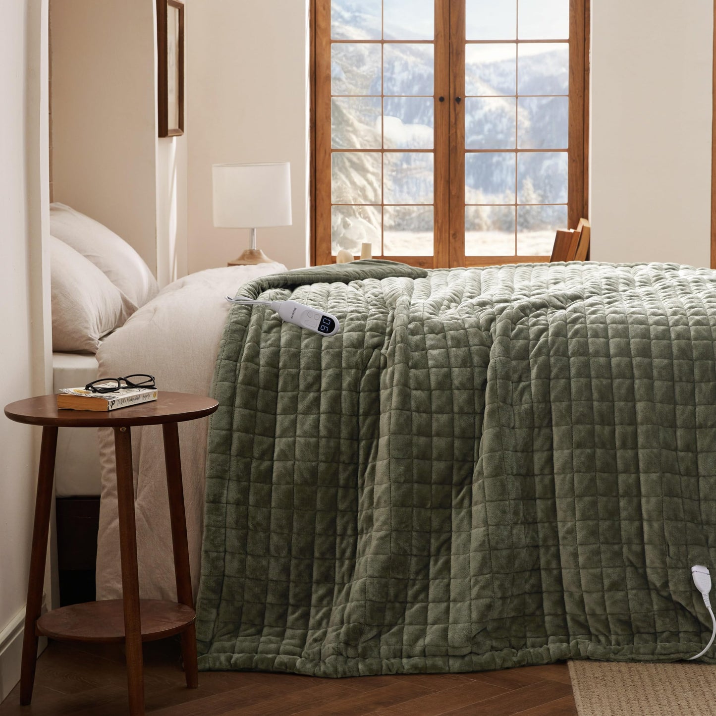 Bedsure Heated Blanket Throw Blanket