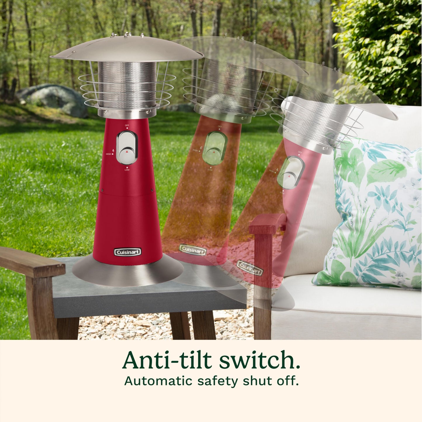 Cuisinart Portable Tabletop Patio Heater, 11,000 BTU Outdoor Propane Heater