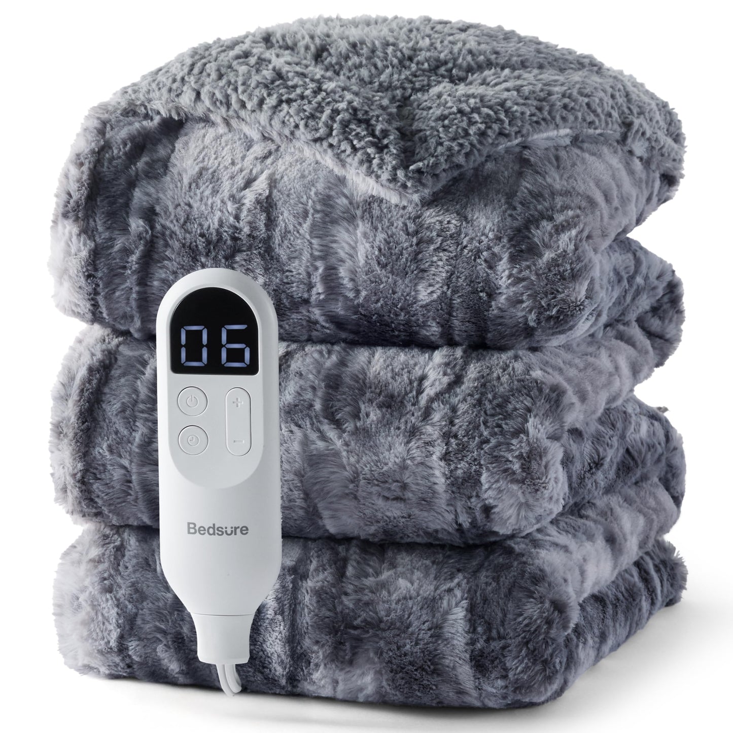 Bedsure Heated Blanket Throw Blanket