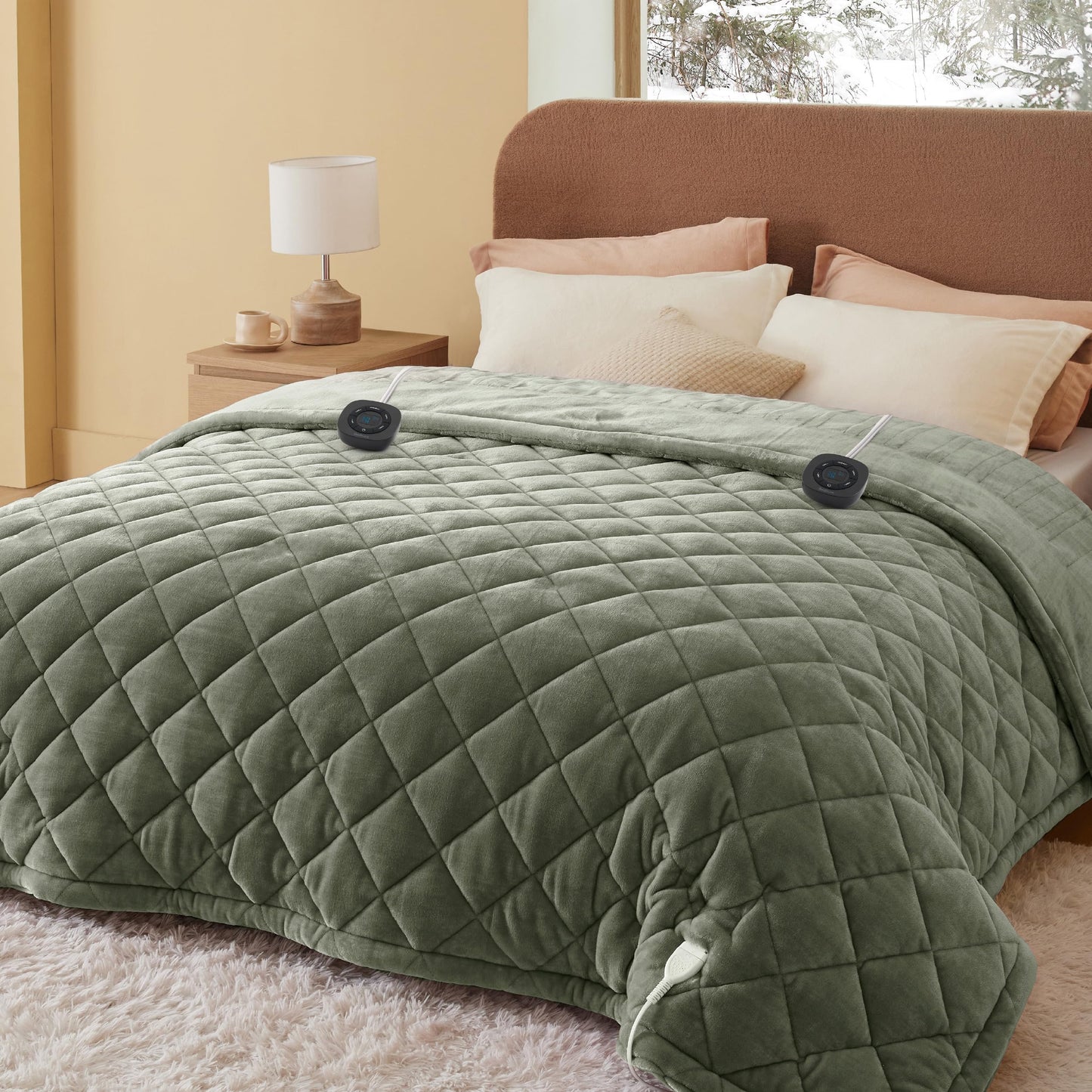 Bedsure Heated Blanket Throw Blanket