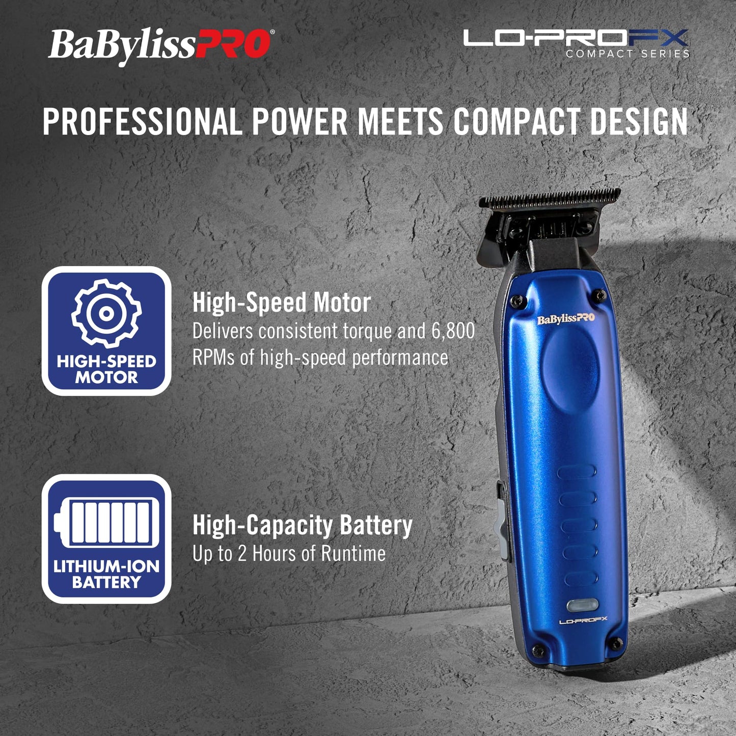 High-Performance Compact LO-PROFX Trimmers for Men