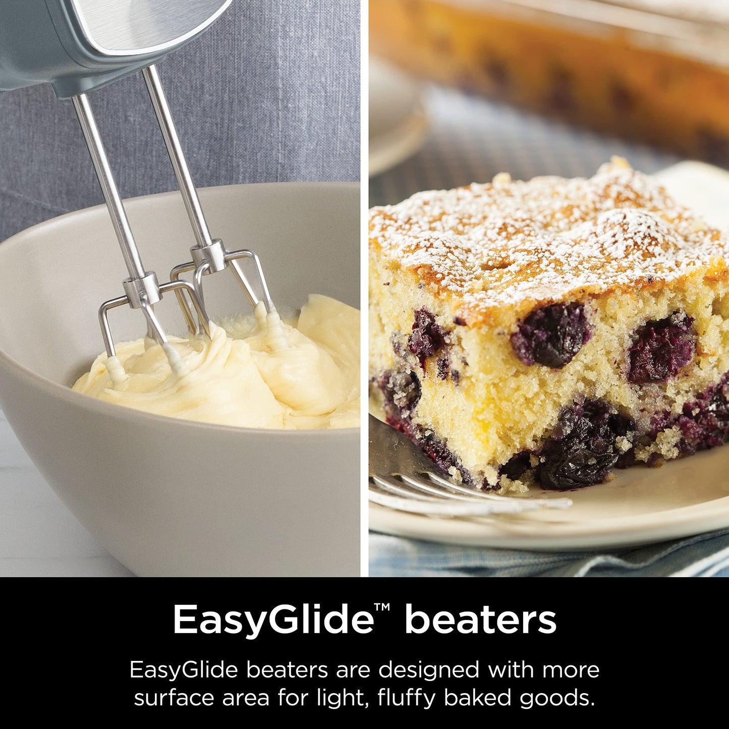 Ninja Hand Mixer, Immersion Blender, Foodi Power Mixer System, 750-Peak-Watt Handheld Emulsion Blender & Electric Hand Mixer Combo With Whisk, Beaters & 3-Cup Blending Vessel,120 volts, Black CI101