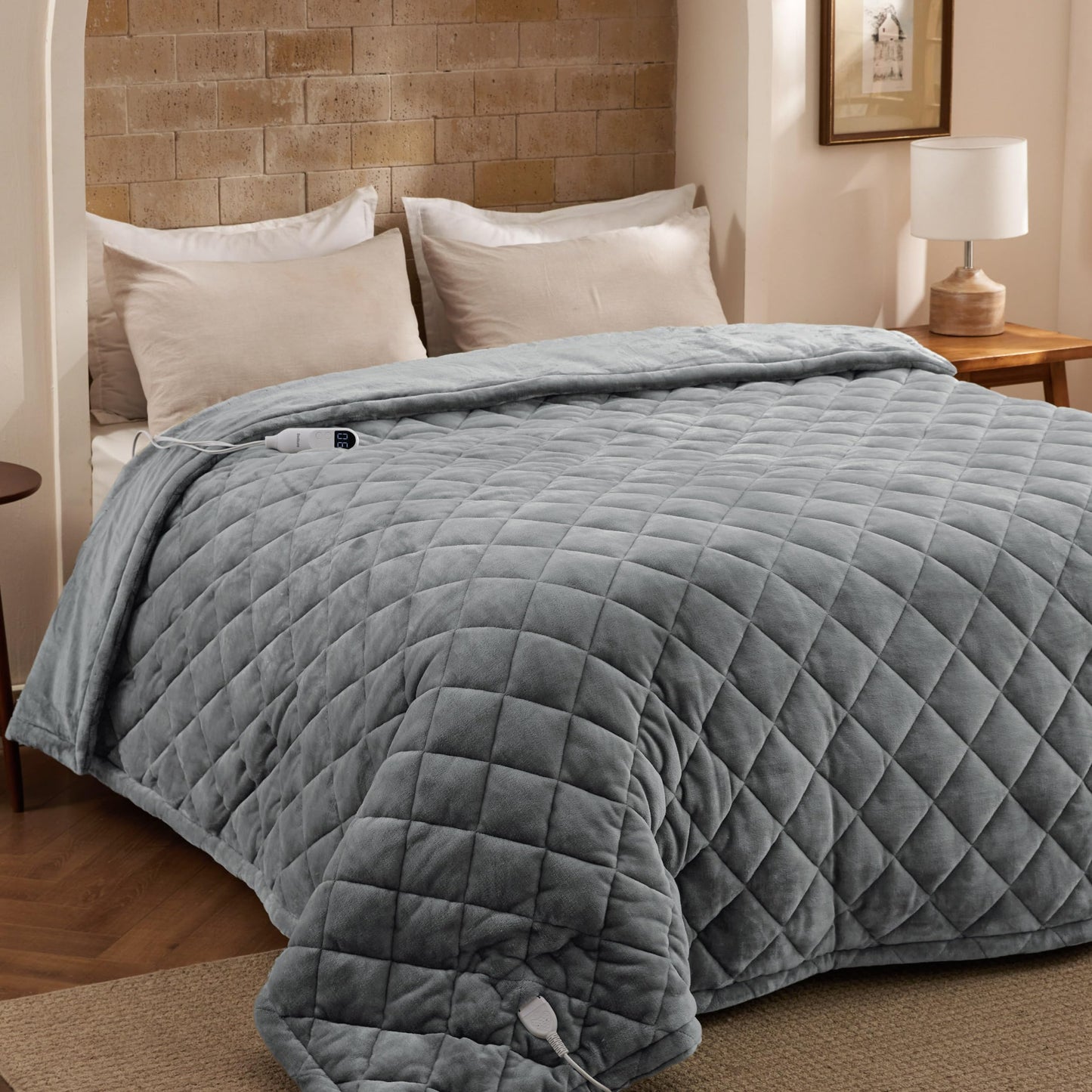 Bedsure Heated Blanket Throw Blanket