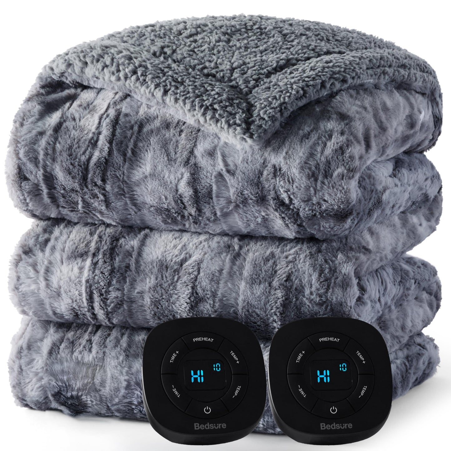 Bedsure Heated Blanket Throw Blanket