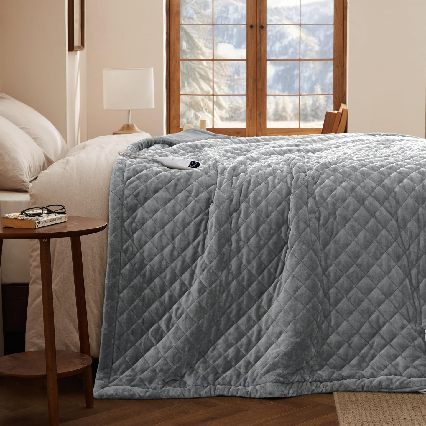 Bedsure Heated Blanket Throw Blanket