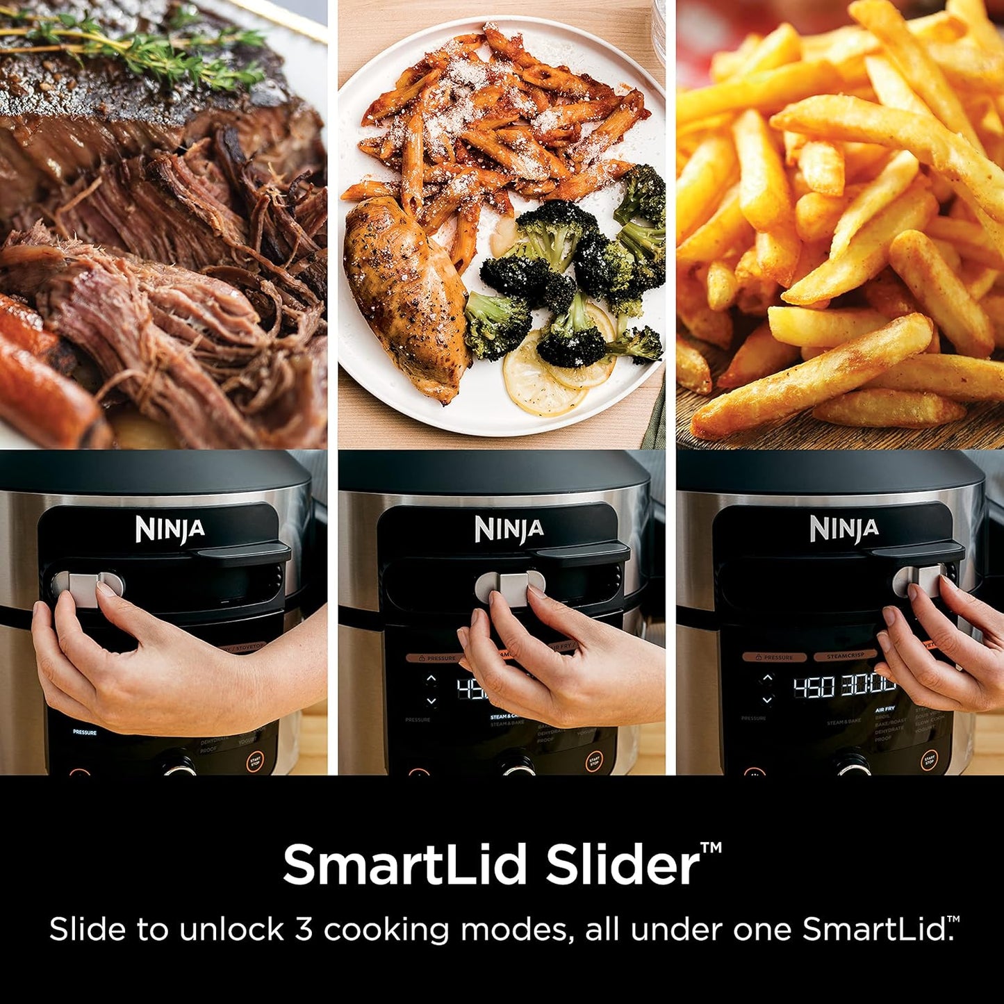 Ninja OL500 Foodi 6.5 Qt. 14-in-1 Pressure Cooker Steam Fryer with SmartLid